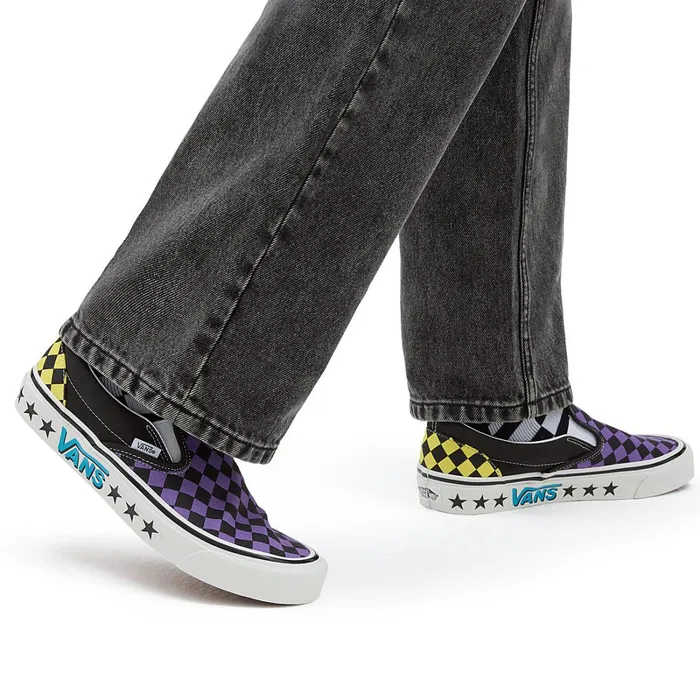 Vans View All Men Diamond Check Classic SlipOn 98 DX Shoes Purple