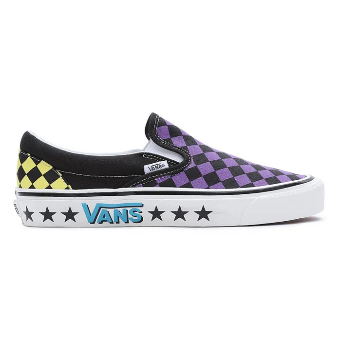 Vans View All Men Diamond Check Classic SlipOn 98 DX Shoes Purple