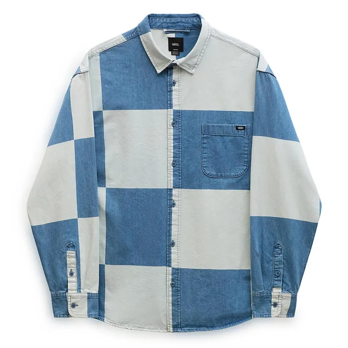 Vans View All Men Gomez Denim Long Sleeve Woven Shirt Blue