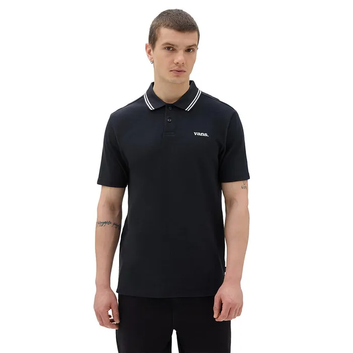 Vans View All Men Halecrest Polo Shirt Black