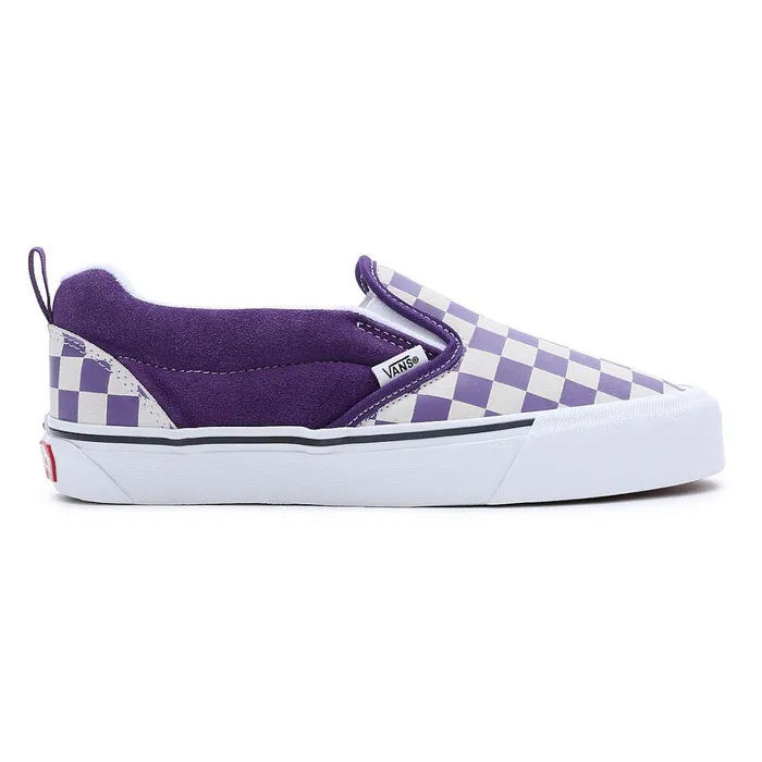 Vans View All Men Knu Slip Checkerboard Shoes White Purple