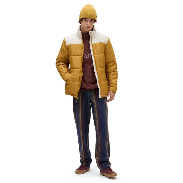 Vans View All Men Lowered Loosed Polar Quarter Zip Fleece Brown