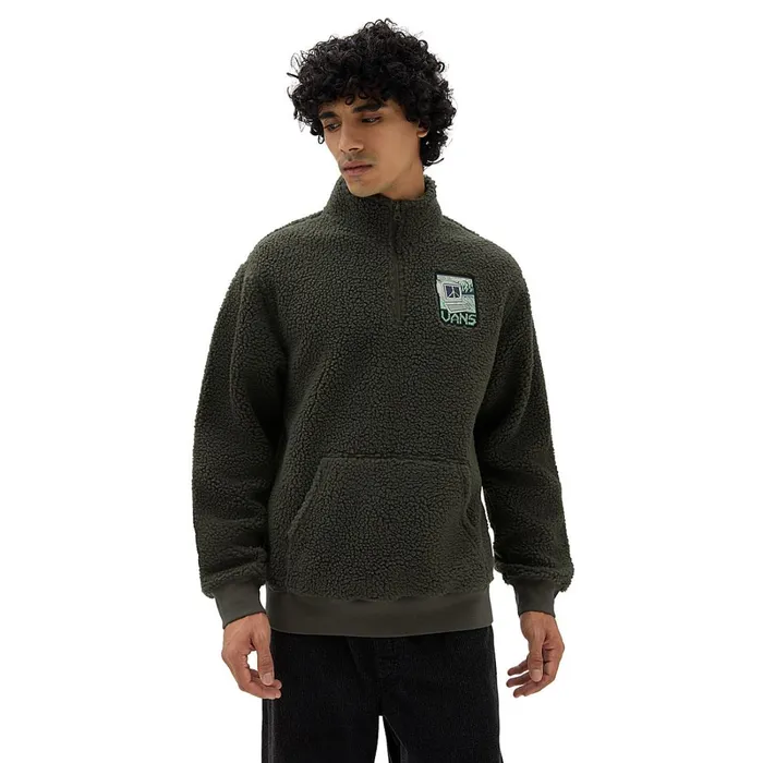 Vans View All Men Martin Sherpa Q Zip Sherpa Fleece Green