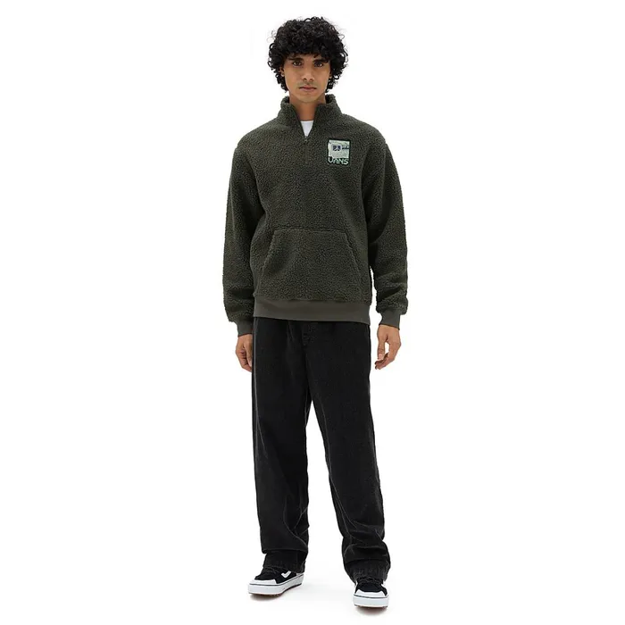 Vans View All Men Martin Sherpa Q Zip Sherpa Fleece Green
