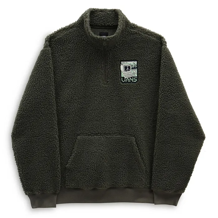 Vans View All Men Martin Sherpa Q Zip Sherpa Fleece Green