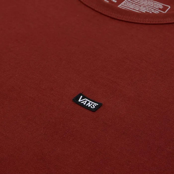 Vans View All Men Off The Wall Classic Long Sleeve TShirt Red