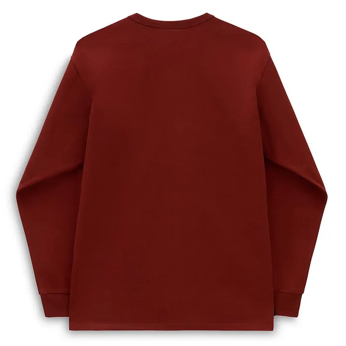 Vans View All Men Off The Wall Classic Long Sleeve TShirt Red