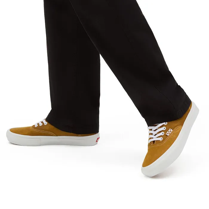 Vans View All Men Skate Authentic Leather Shoes Brown