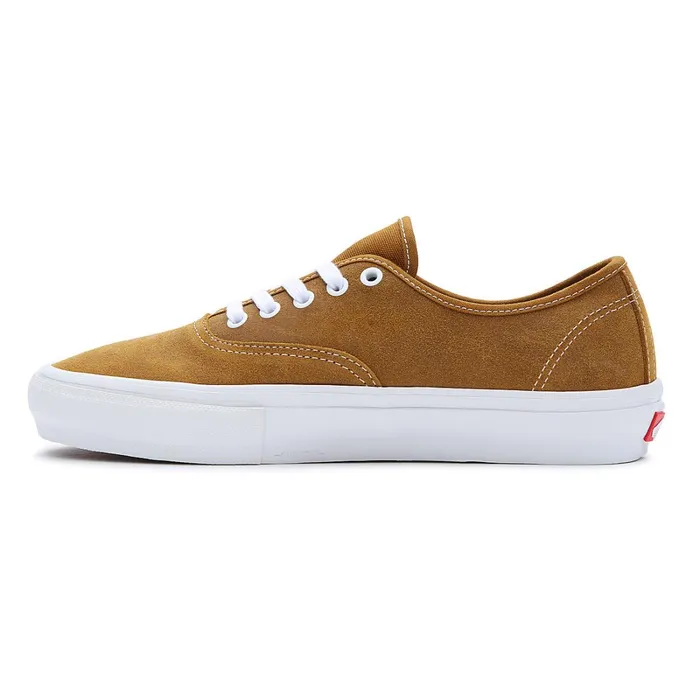 Vans View All Men Skate Authentic Leather Shoes Brown