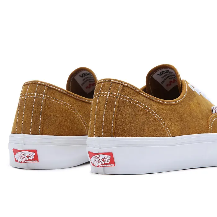 Vans View All Men Skate Authentic Leather Shoes Brown