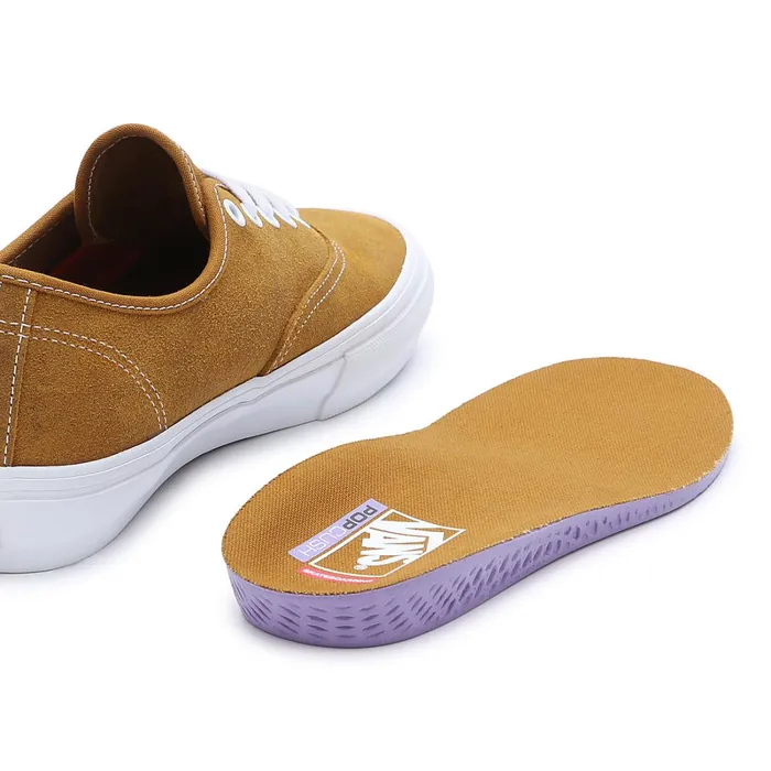 Vans View All Men Skate Authentic Leather Shoes Brown