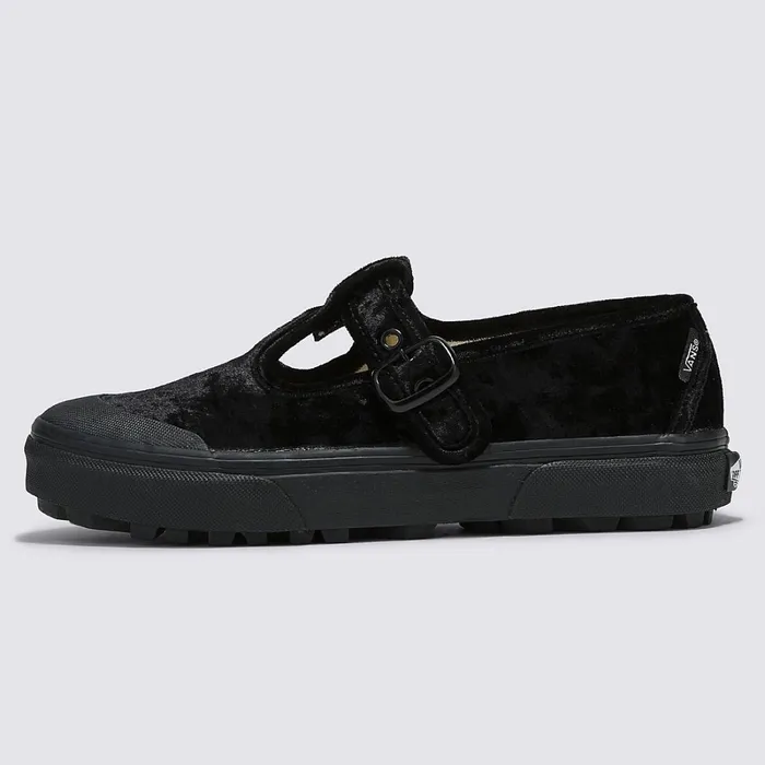 Vans View All Men Style 93 Crushed Velvet Shoes Black