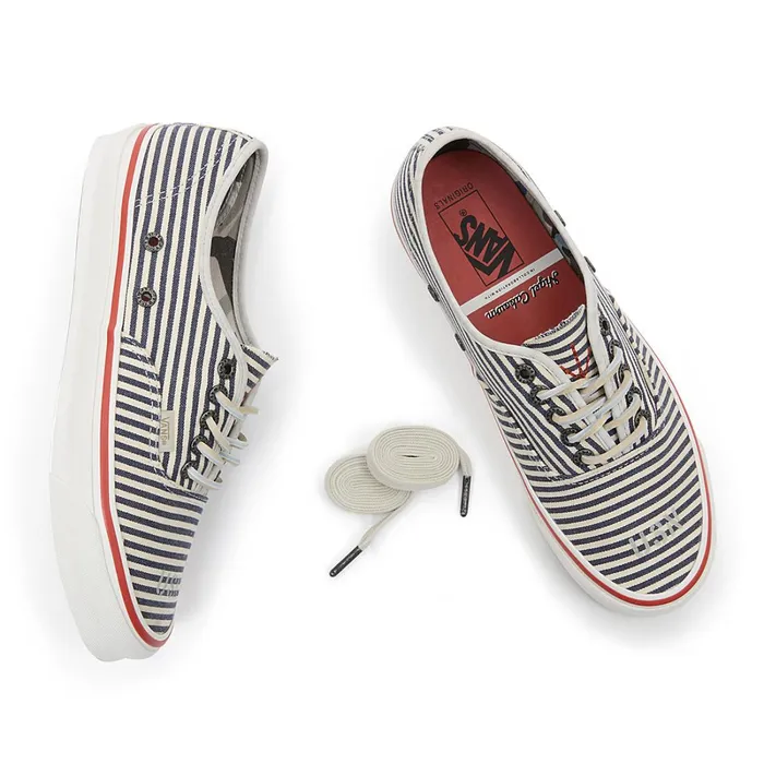 Vans View All Men Vault By X Nigel Cabourn OG Authentic LX Shoes Blue