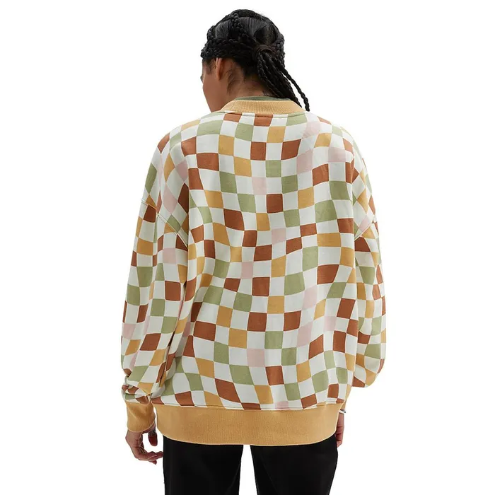 Vans View All Women Club Slouchy Crew Sweatshirt Yellow
