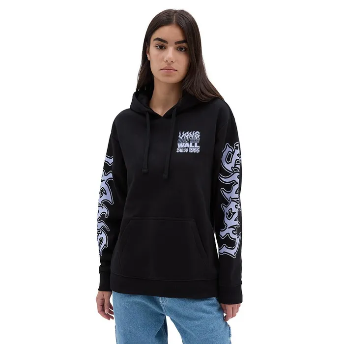 Vans View All Women Manic Type Boyfriend Pullover Hoodie Black
