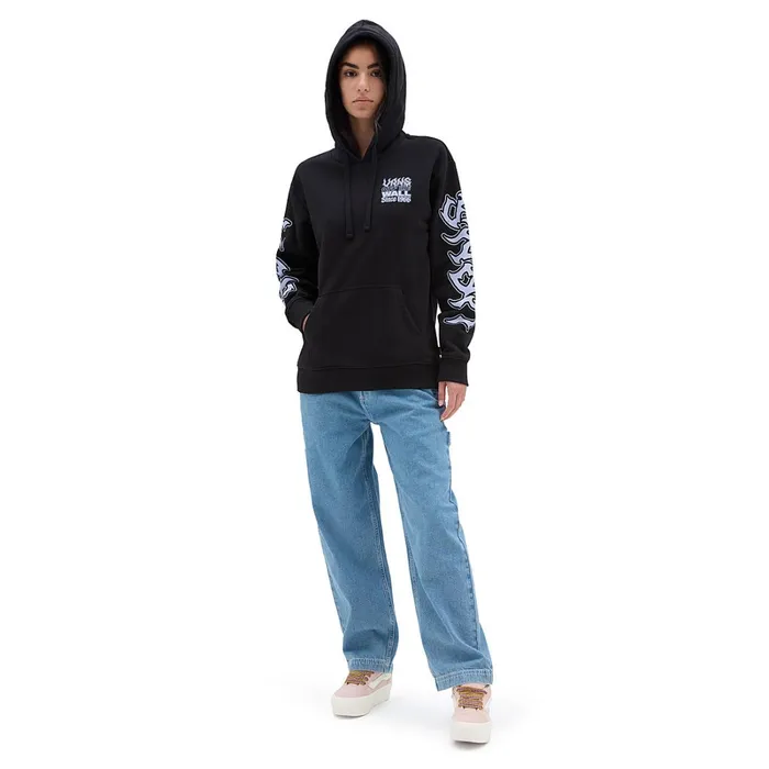 Vans View All Women Manic Type Boyfriend Pullover Hoodie Black