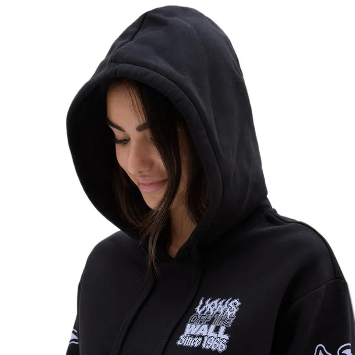 Vans View All Women Manic Type Boyfriend Pullover Hoodie Black