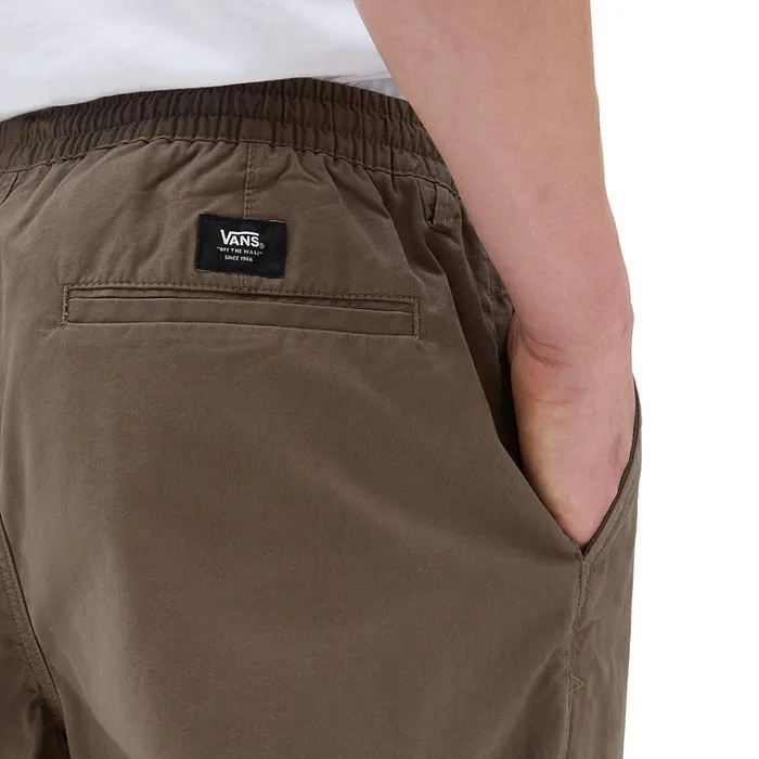 Vans View All Women Range Baggy Tapered Elastic Waist Trousers Brown