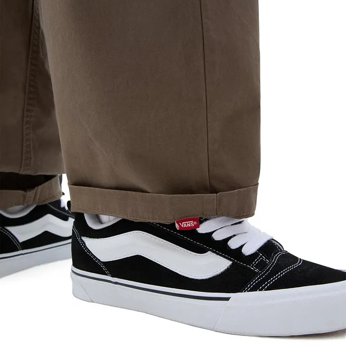 Vans View All Women Range Baggy Tapered Elastic Waist Trousers Brown