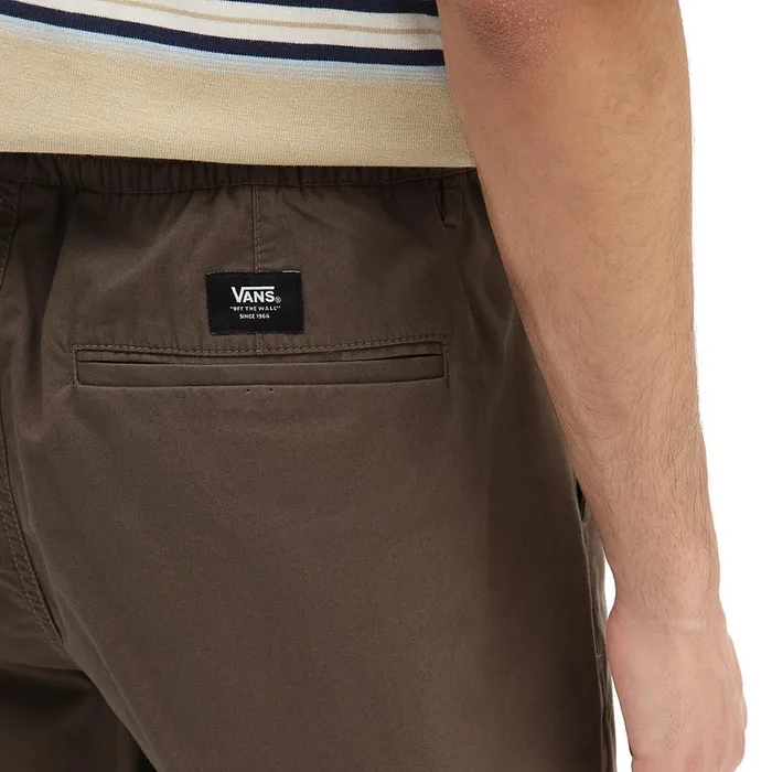 Vans View All Women Range Baggy Tapered Elastic Waist Trousers Brown