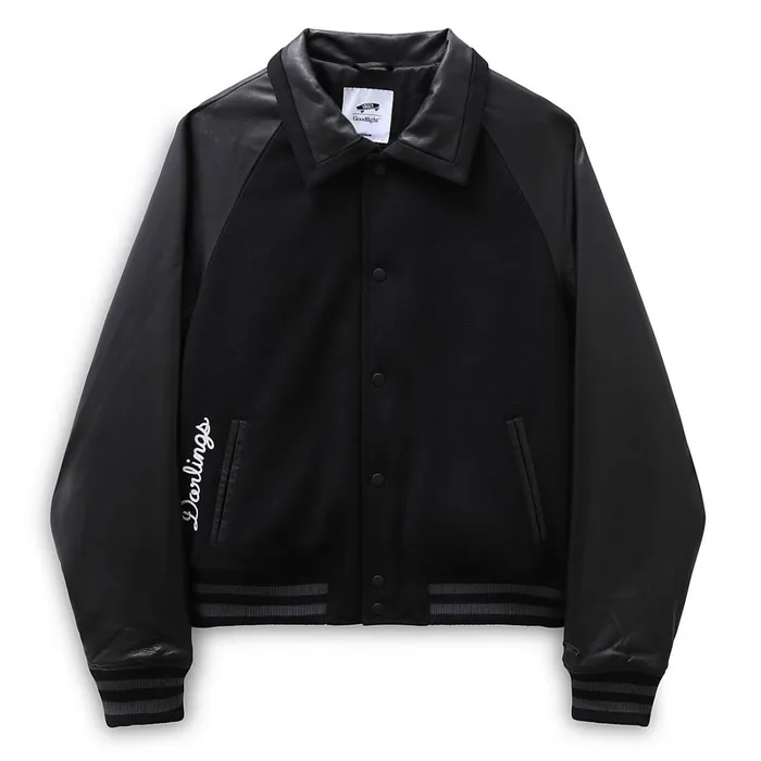 Vans View All Women Vault By X Goodfight Lettermans Jacket Black