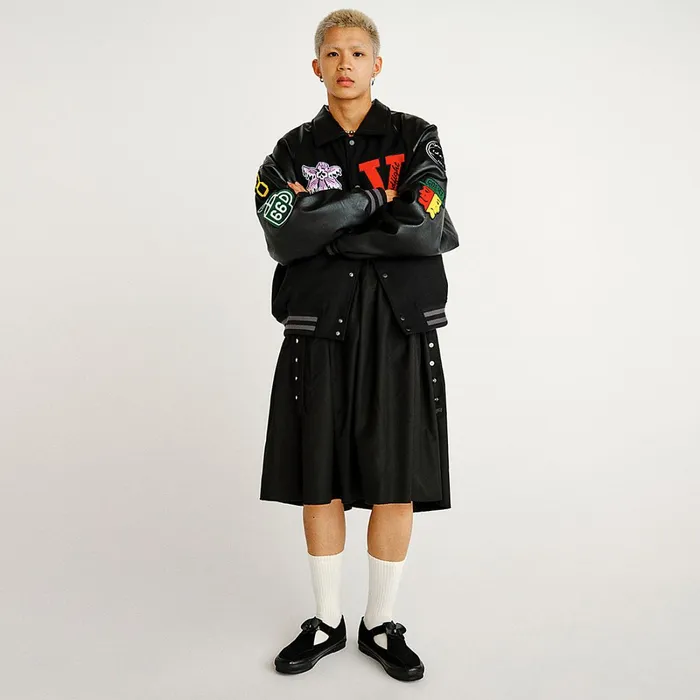 Vans View All Women Vault By X Goodfight Lettermans Jacket Black