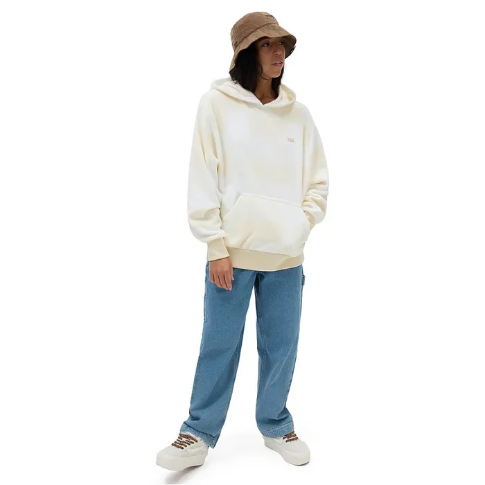 Vans View All Women Winter Checker Bloussant Pullover Hoodie Beige
