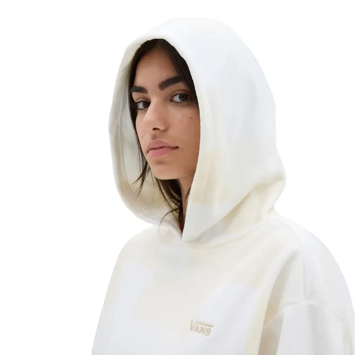 Vans View All Women Winter Checker Bloussant Pullover Hoodie Beige