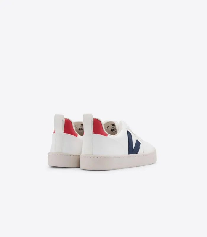 VEJA Vegan Kids V10 LACES CWL WHITE COBALT PEKIN