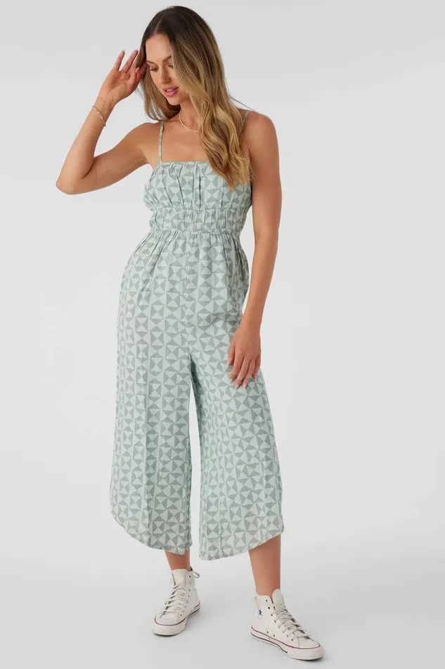VERA AMOR GEO JUMPSUIT Blue Haze Women O039NEILL Clothing