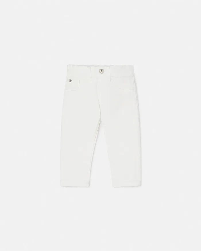 Versace Baby Jeans White Kids Pants and Skirts