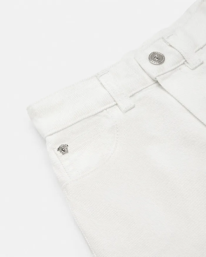 Versace Baby Jeans White Kids Pants and Skirts