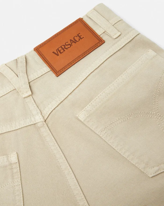 Versace Cargo Jeans Beige Women Pants and Shorts