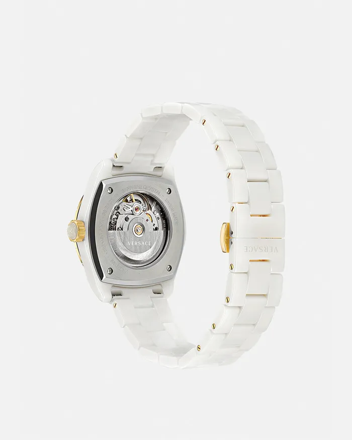 Versace Dv One Automatic Diamond Watch White Women Watches