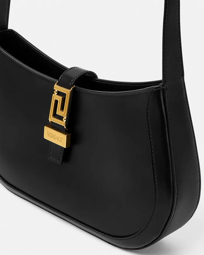 Versace Greca Goddess Hobo Bag Blackgold Women Greca Goddess