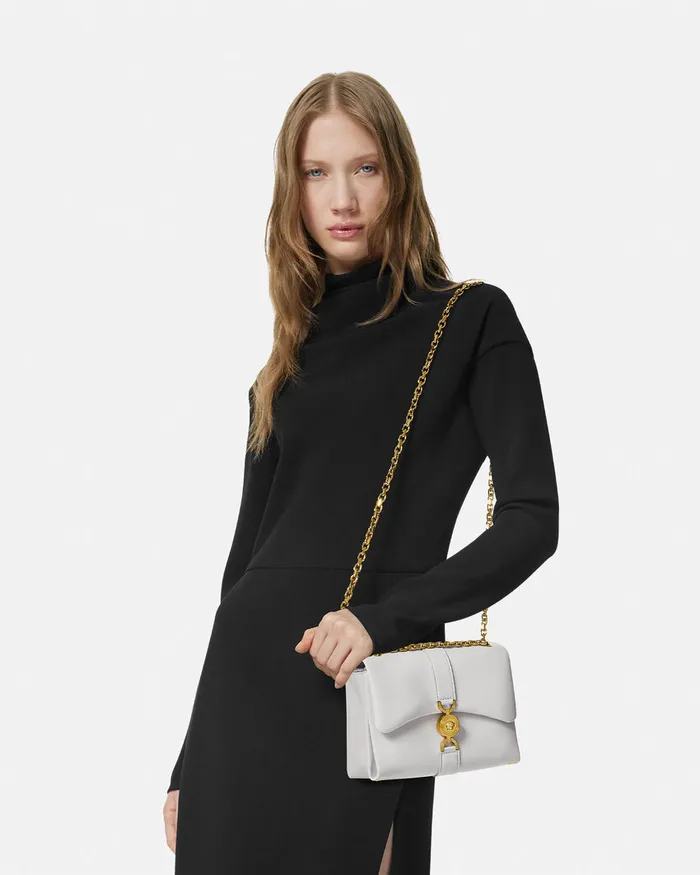 Versace Kleio Shoulder Bag Gray Women Shoulder and Crossbody