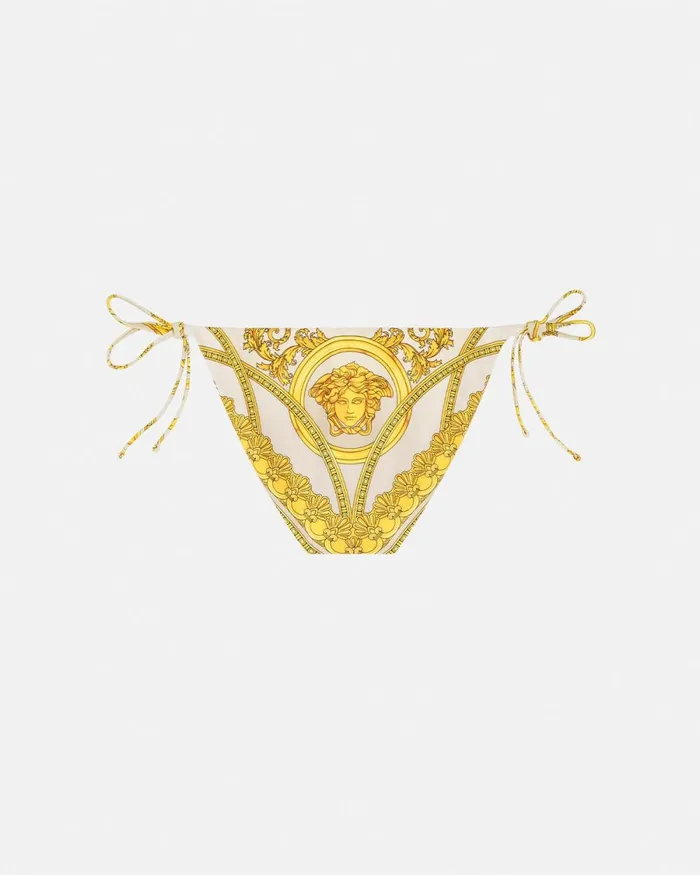 Versace La Coupe Des Dieux Bikini Bottoms Goldprint Women Swimwear