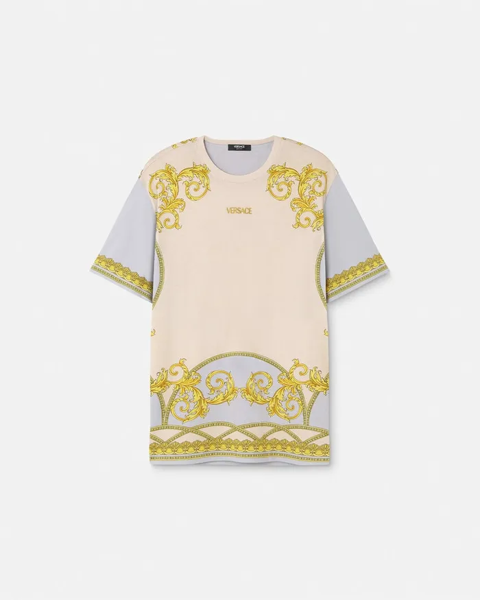 Versace La Coupe Des Dieux TShirt Grayprint Men TShirts and Polos