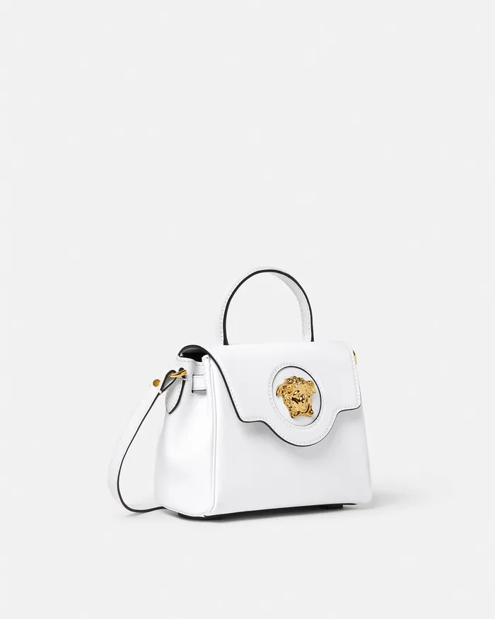 Versace La Medusa Small Handbag White Women Top Handle