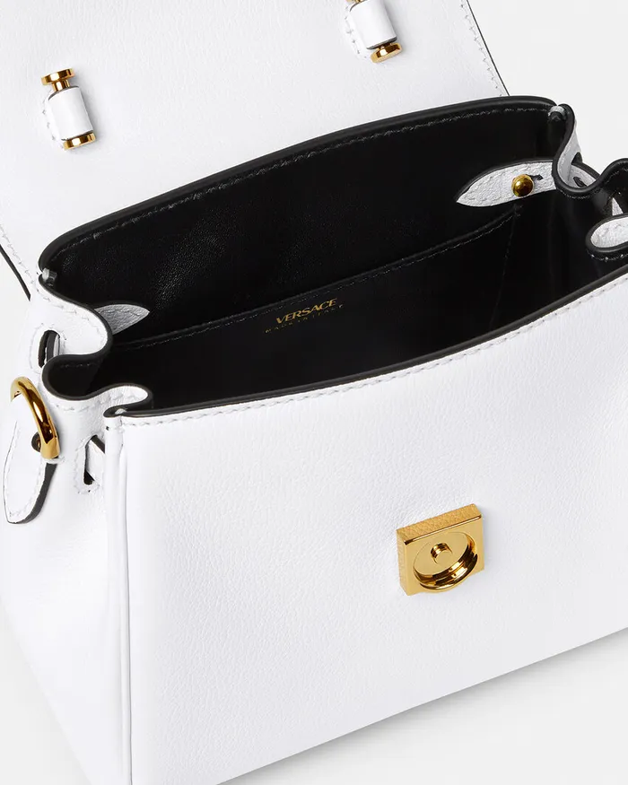 Versace La Medusa Small Handbag White Women Top Handle