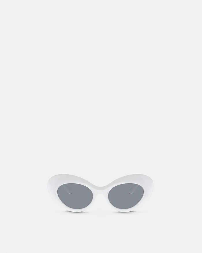 Versace Maxi La Medusa Oval Sunglasses Havana Women Sunglasses