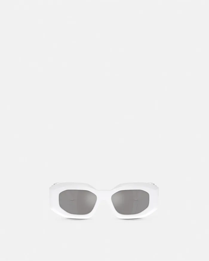 Versace Maxi Medusa Biggie Sunglasses White MenWomen Sunglasses