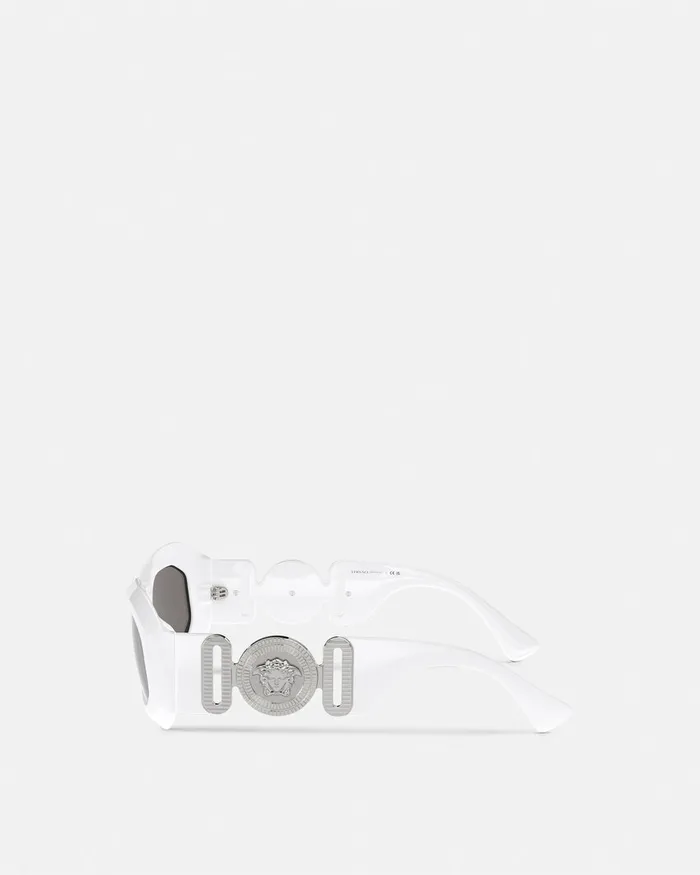 Versace Maxi Medusa Biggie Sunglasses White MenWomen Sunglasses
