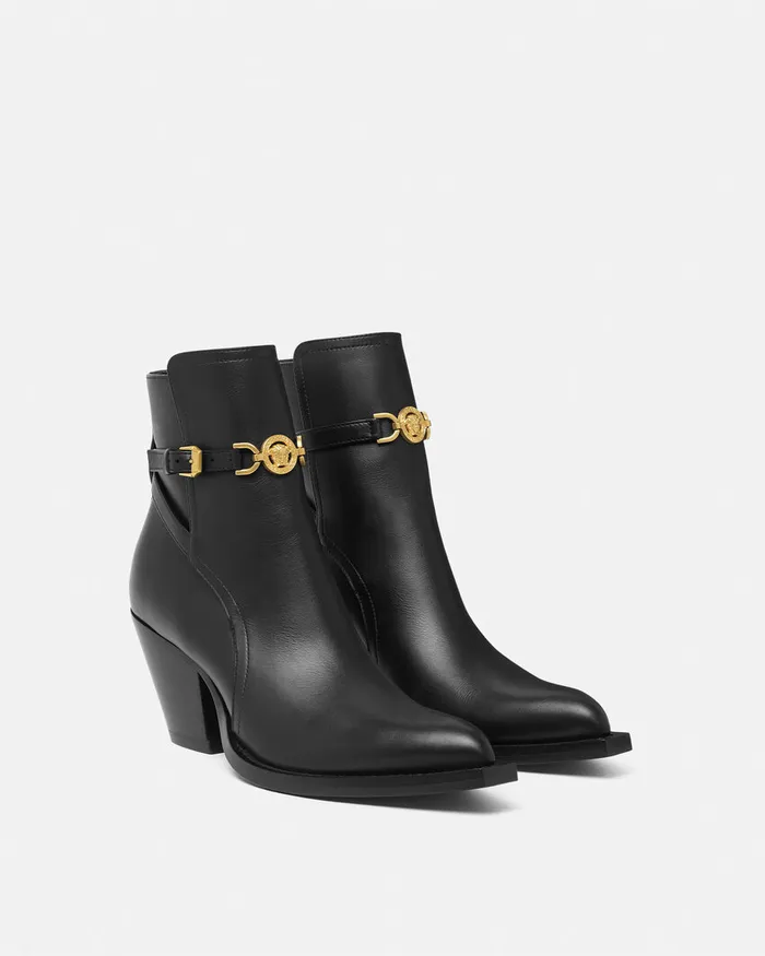 Versace Medusa 03995 Ankle Boots 25034 65 Mm Blackgold Women Boots
