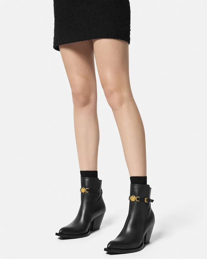 Versace Medusa 03995 Ankle Boots 25034 65 Mm Blackgold Women Boots