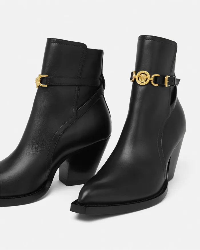 Versace Medusa 03995 Ankle Boots 25034 65 Mm Blackgold Women Boots