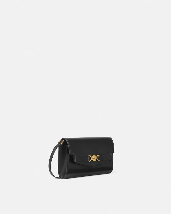 Versace Medusa 03995 Crossbody Bag Blackgold Women Mini Bags and Clutches