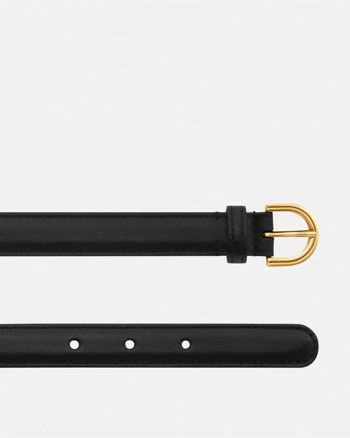 Versace Medusa 03995 Leather Belt 2 Cm Blackgold Women Belts