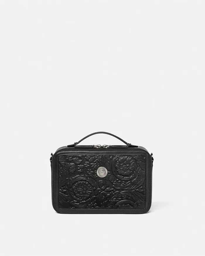 Versace Medusa Biggie Barocco Messenger Bag Black Men Crossbody and Messengers