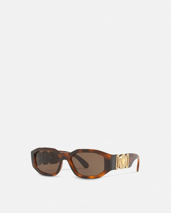 Versace Medusa Biggie Sunglasses Havana WomenMen Sunglasses